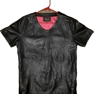 Fossil Black Leather Men's Short Sleeve Tee